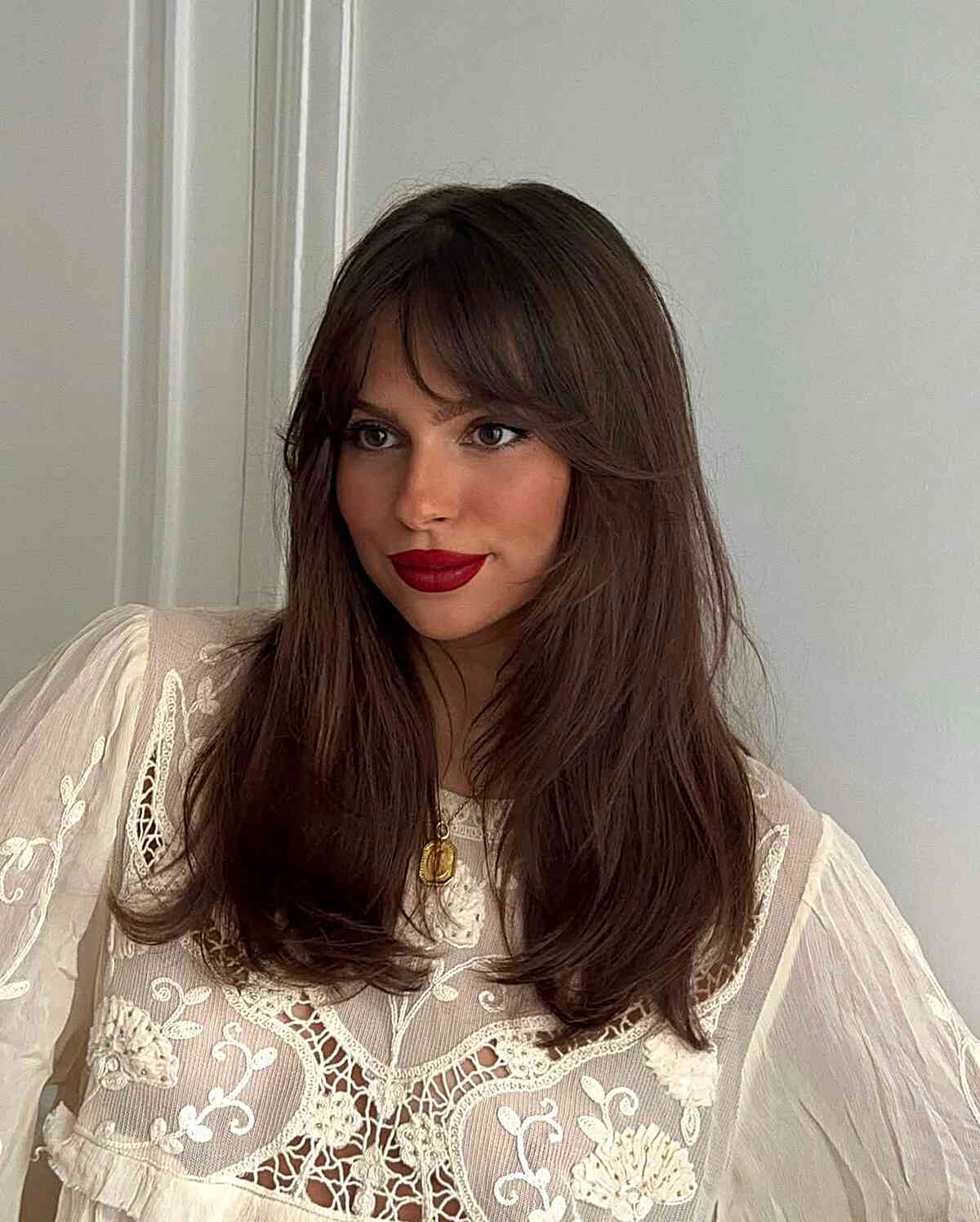 Curtain Bangs for Long Hair